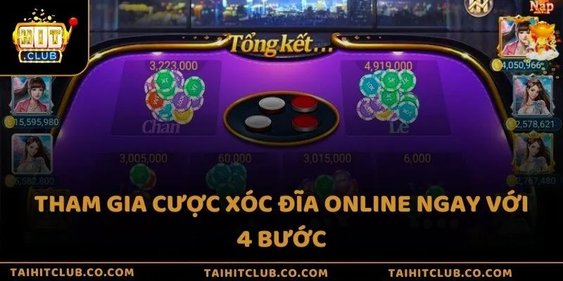 Tham gia cược xóc đĩa online ngay với 4 bước